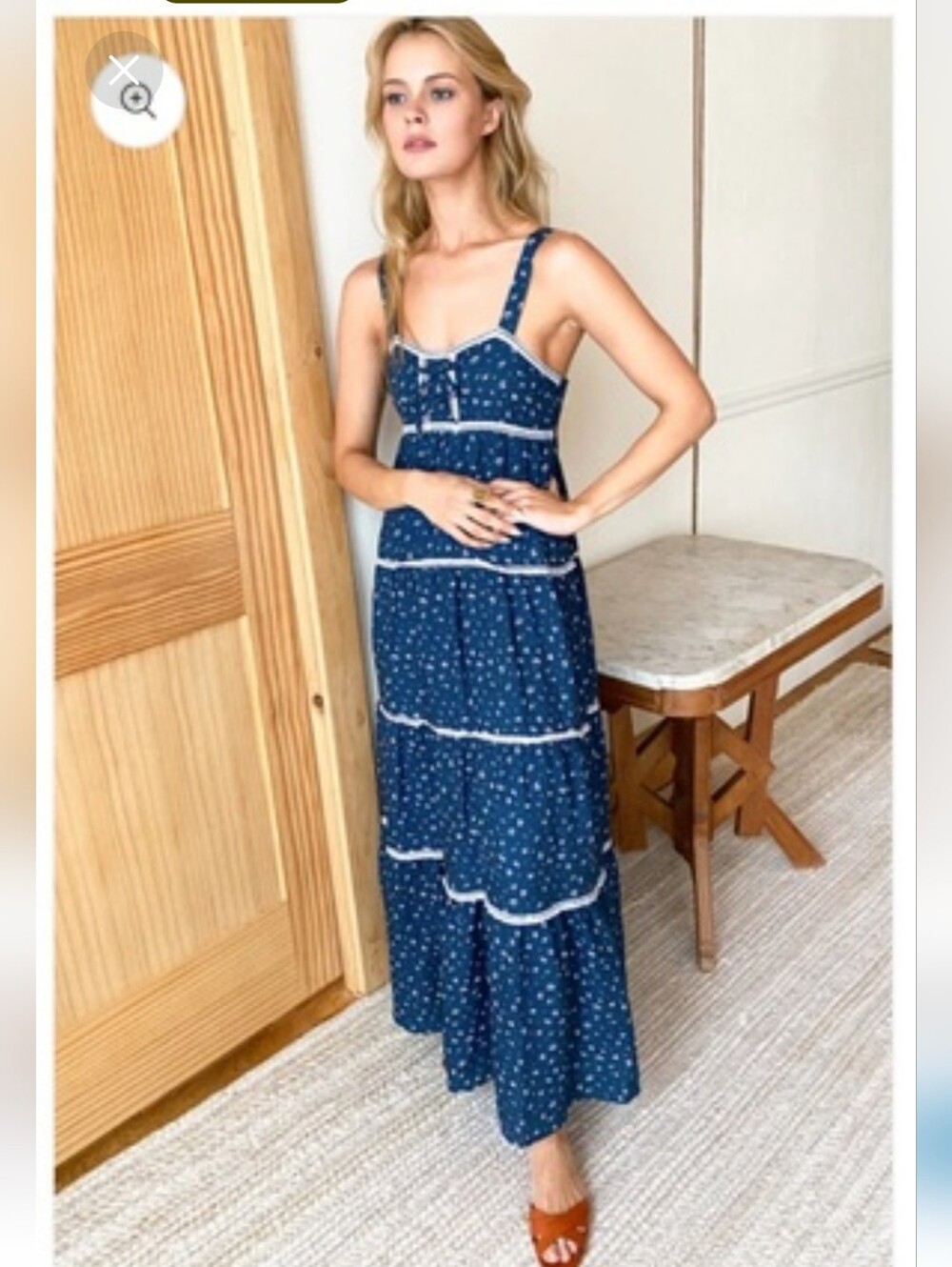 Emerson Fry Anne Flowers Tiered Maxi Dress | Majolica Floral | XS | Made in NYC